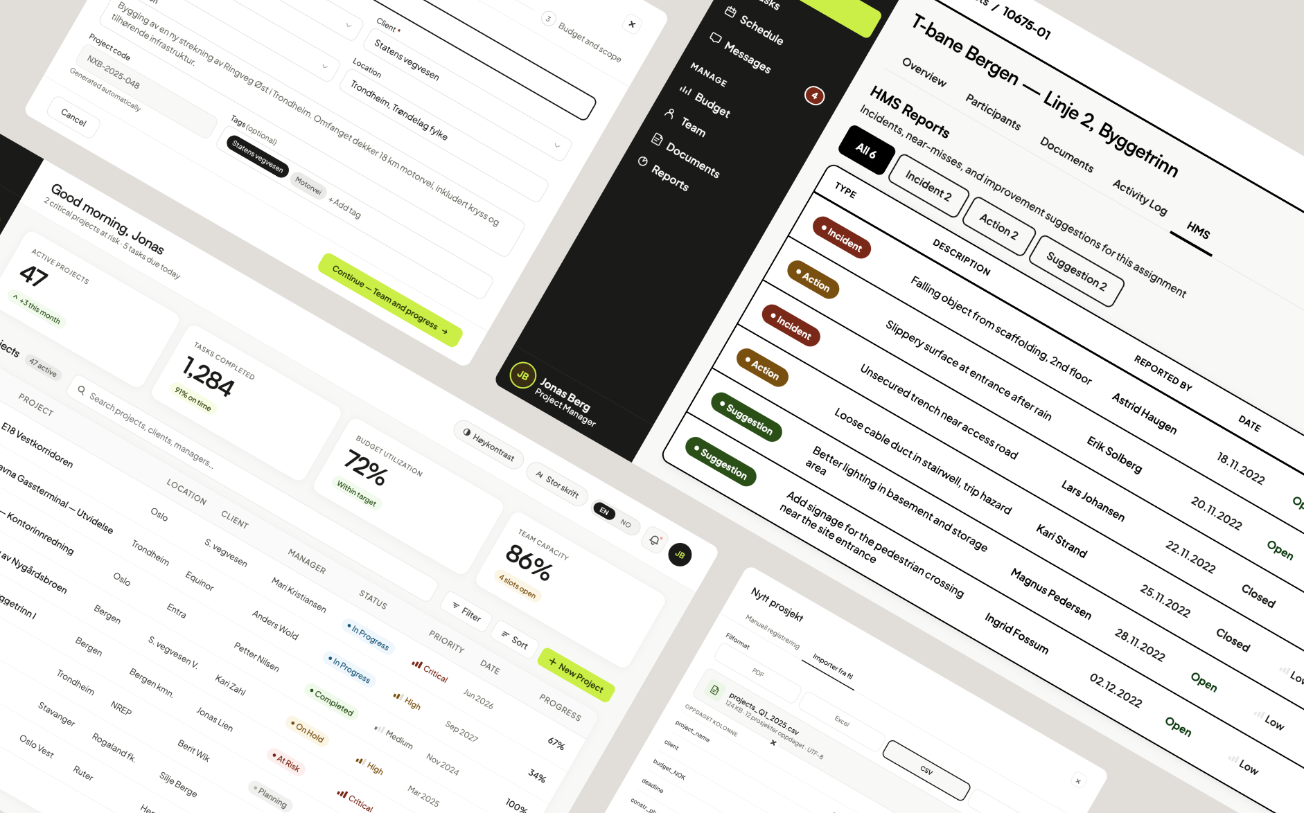 Bikube dashboard